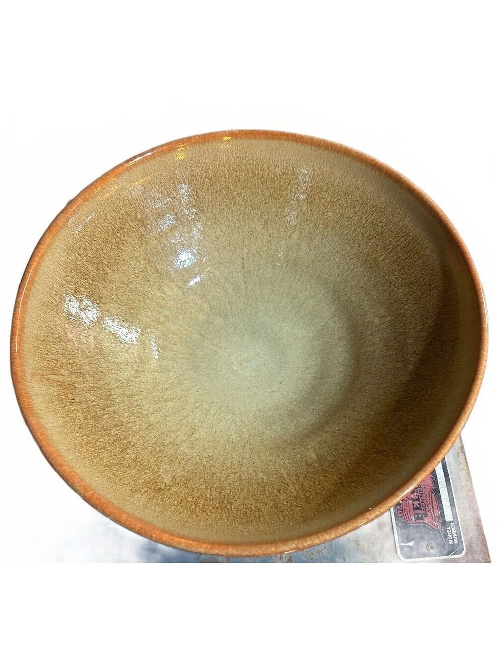 Large Signed RJ Studio Pottery Serving Bowl 2009 11"